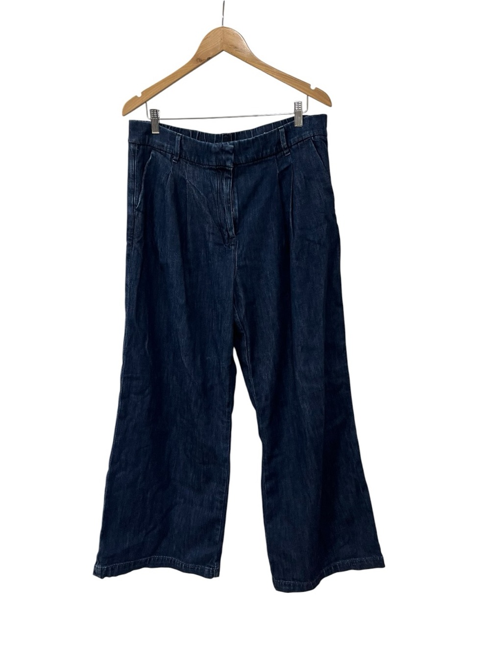 American Eagle stretch super high waisted ultra wide leg trouser jean US 12